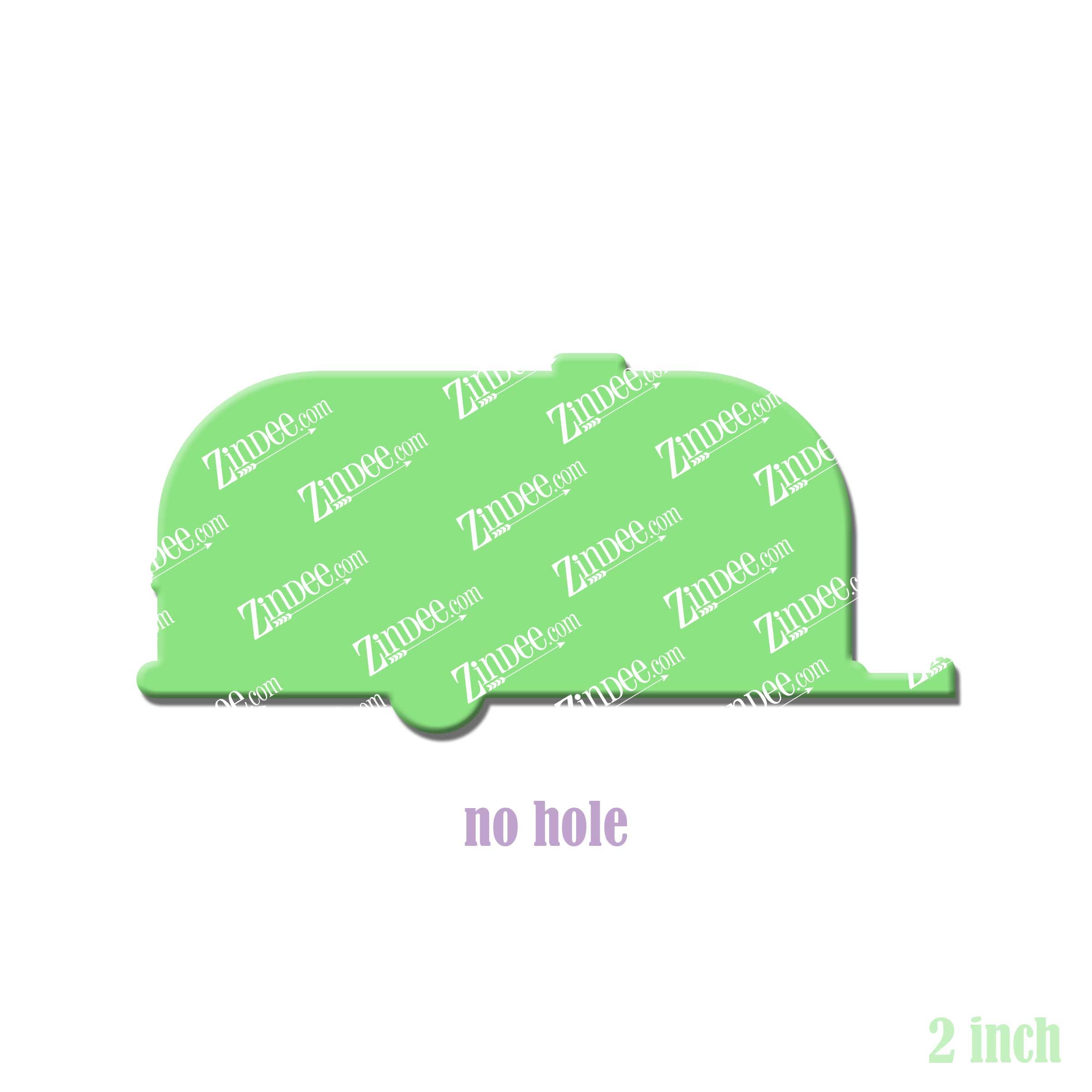 Aluminum Camper acrylic blank (2 inch) NO HOLE (5 piece minimum)