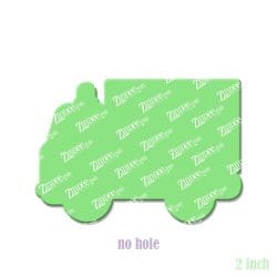 Alternative view of Ambulance – Acrylic Badge Reel Blank (2") No Hole | Optional Sticker or UV DTF