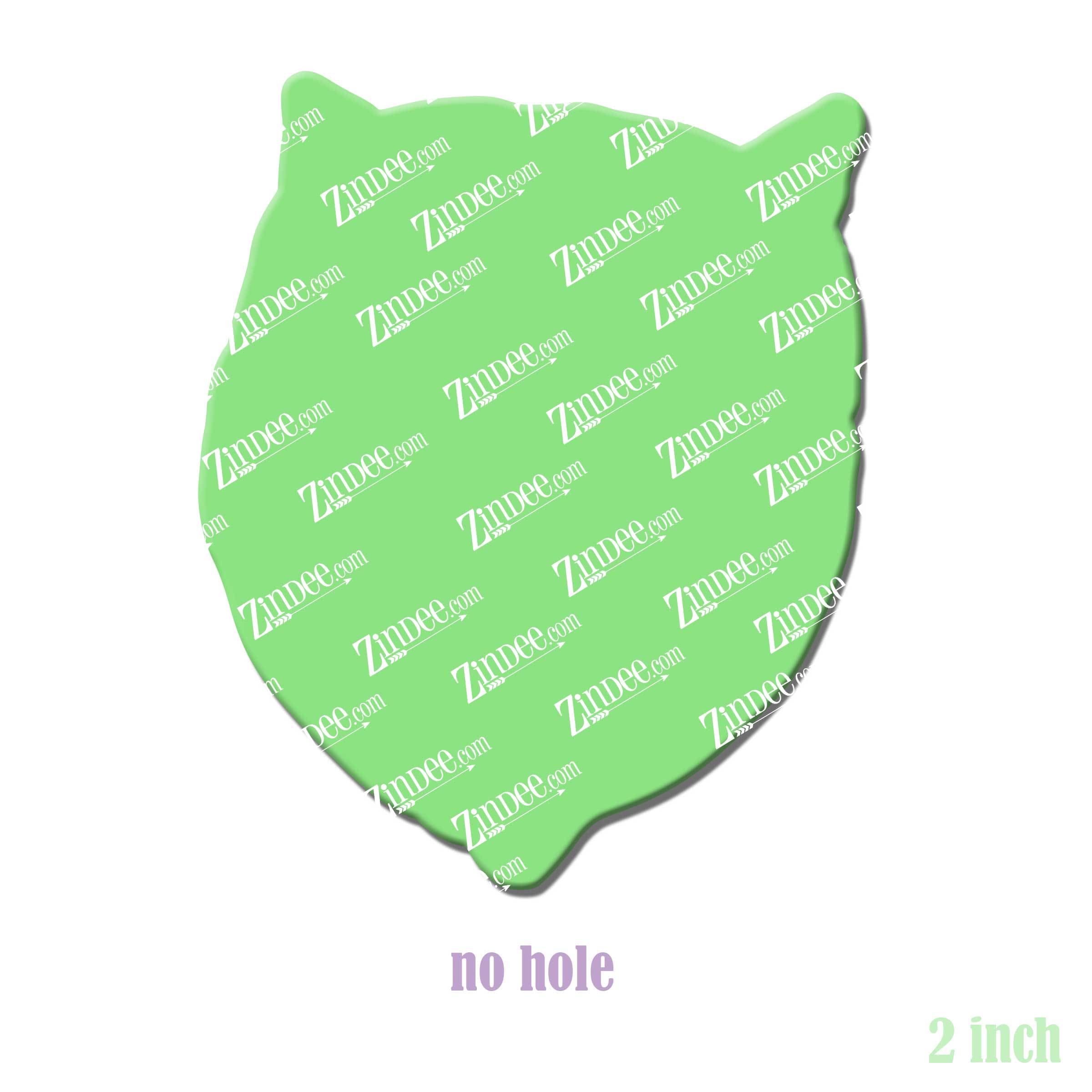 American Bully Head acrylic blank (2 inch) NO HOLE