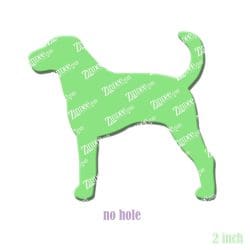 American Foxhound acrylic blank (2 inch) NO HOLE (5 piece minimum)