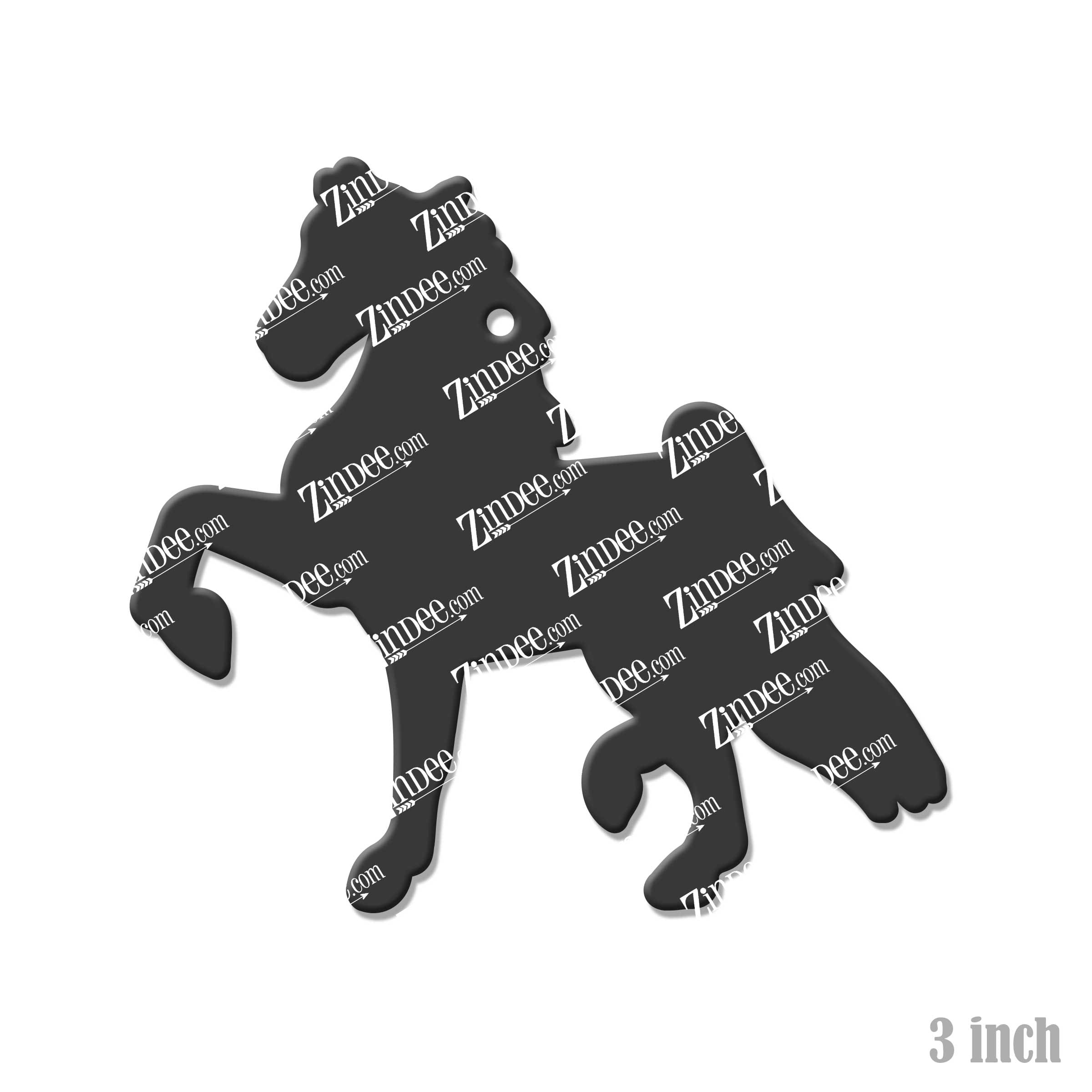 American Saddlebred acrylic blank (3 inch) (5 piece minimum)