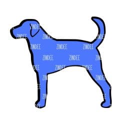 Alternative view of American Foxhound – Acrylic Keychain Blank (3") | Optional Sticker or UV DTF