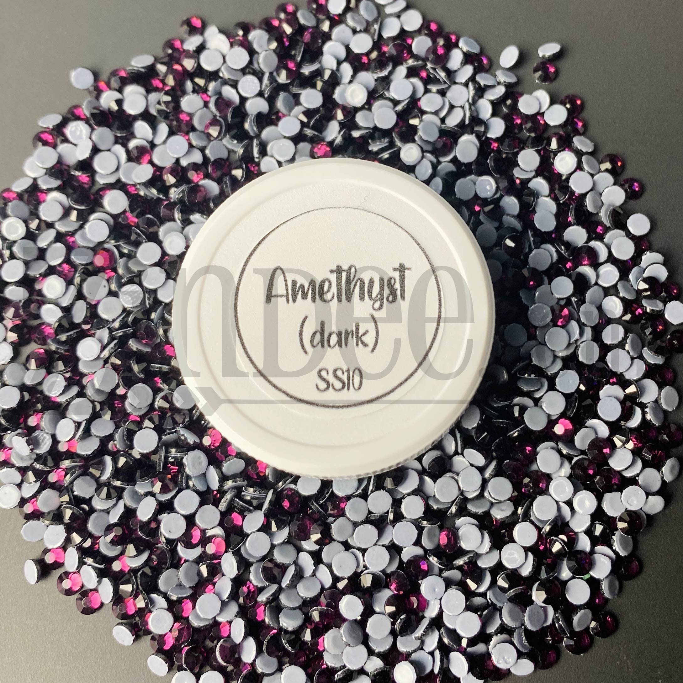 Dark amethyst Hotfix Rhinestone ss10 (machine cut) 10 Gross