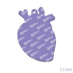 Alternative view of Anatomical Heart Acrylic Blank- Sticker- UV DTF (2.5 inch)