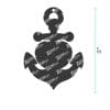 Anchor Heart 2 – Acrylic Keychain Blank (3") | Optional Sticker or UV DTF