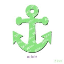 Alternative view of Anchor Simple – Acrylic Badge Reel Blank (2") No Hole | Optional Sticker or UV DTF