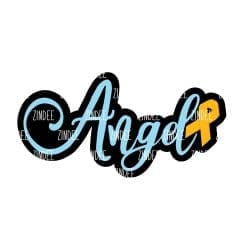 Alternative view of Angel Awareness acrylic blank (3 inch)