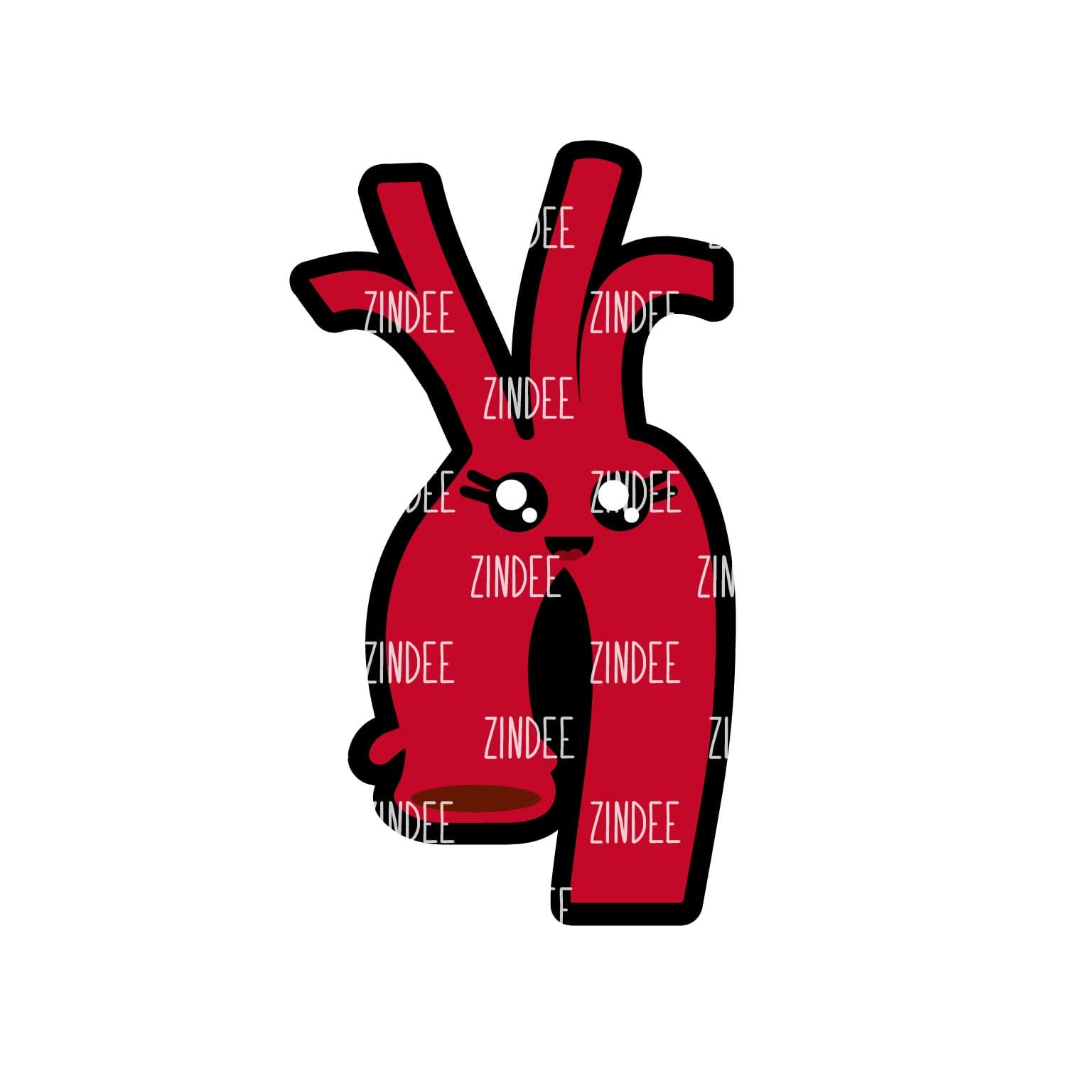 Aorta Acrylic Blank- Sticker- UV DTF (2 inch) NO HOLE