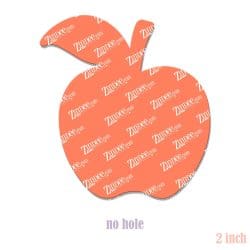 Apple 2 inch (lightweight acrylic) NO HOLE
