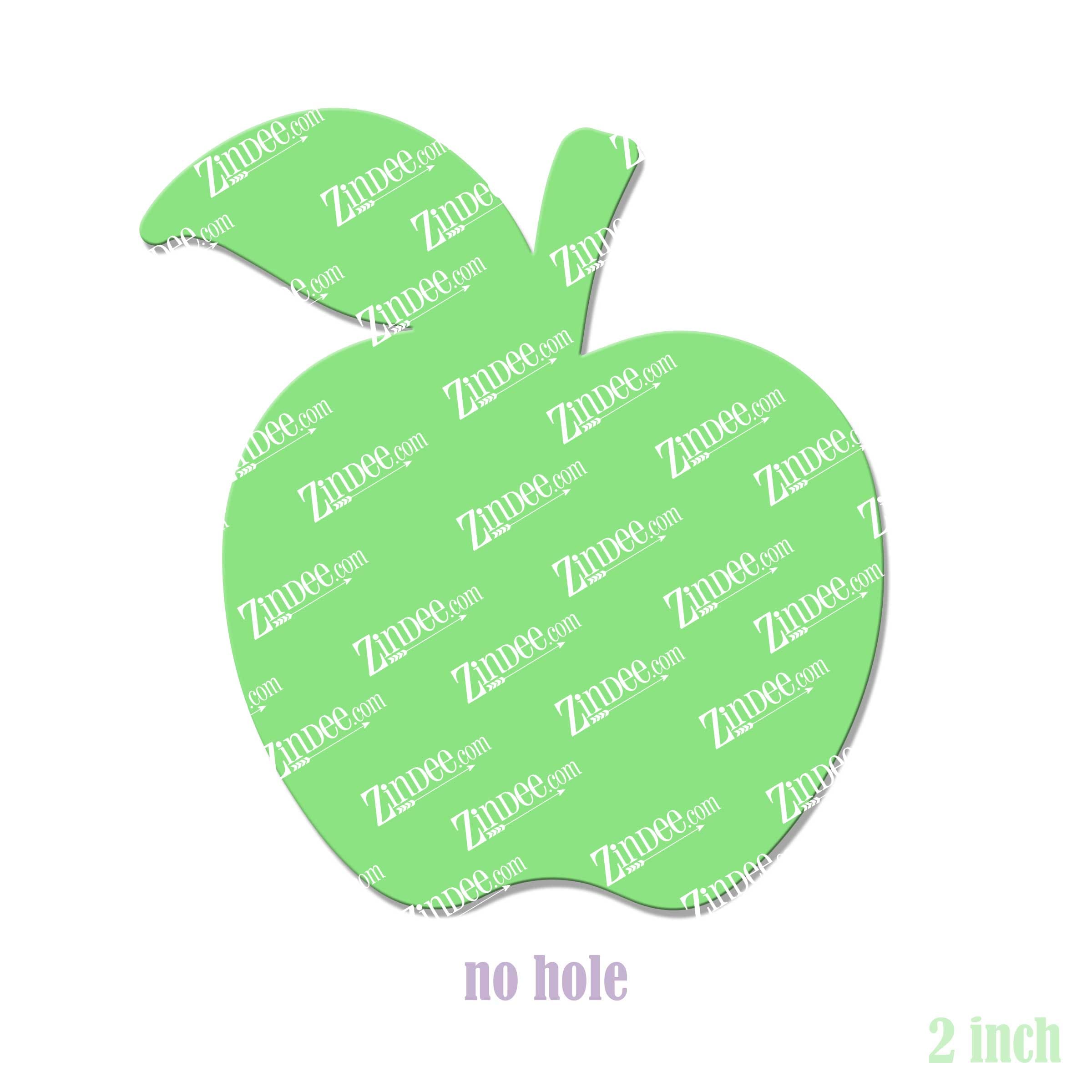 Alternative view of Apple Acrylic Blank- Sticker- UV DTF (2 inch) NO HOLE