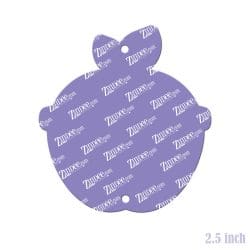 Alternative view of Apple with Glasses Acrylic Blank- Sticker- UV DTF(2.5 inch) 2 holes