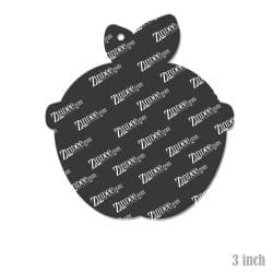 Alternative view of Apple with Glasses Acrylic Blank- Sticker- UV DTF (3 inch)