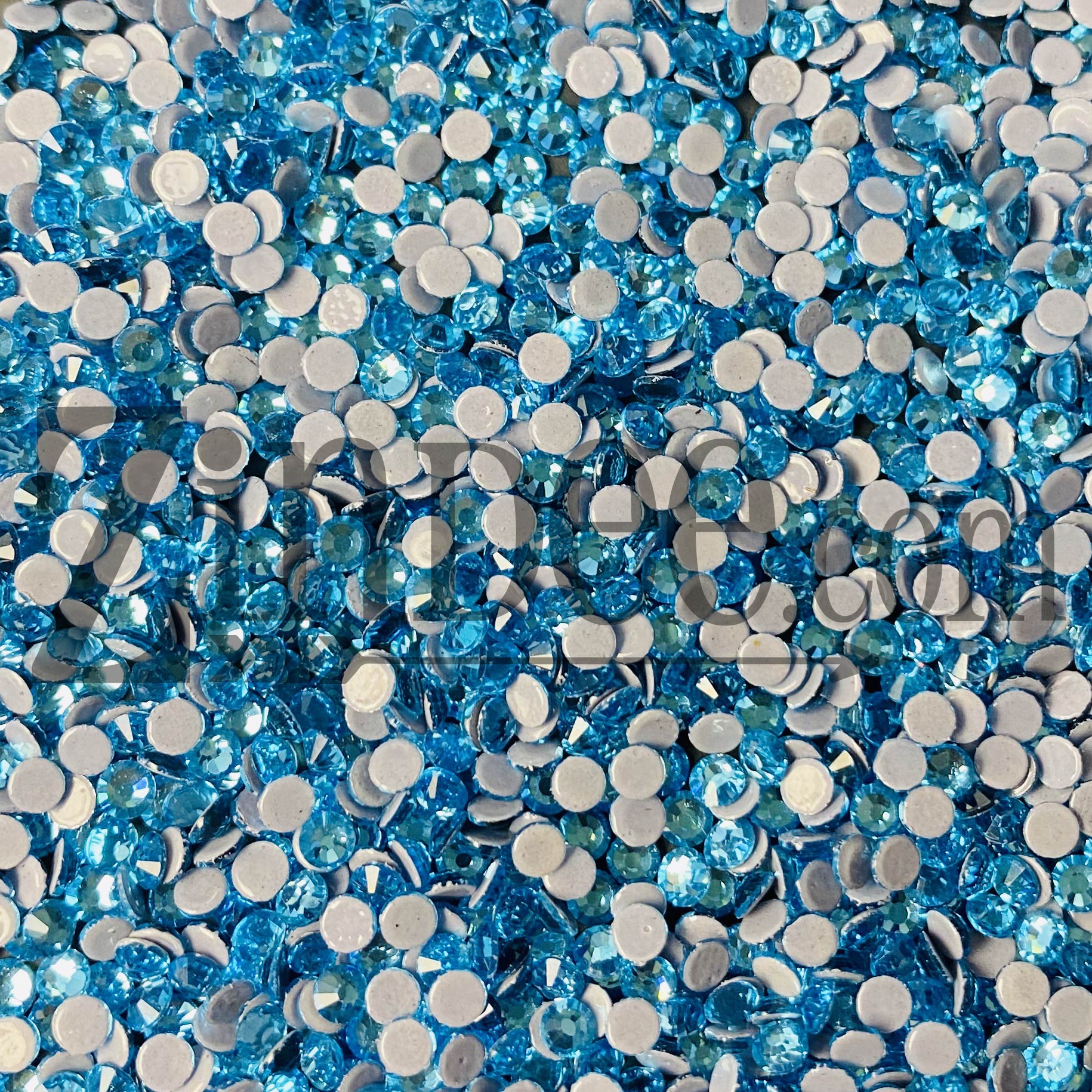 Alternative view of Aquamarine Hotfix Rhinestone ss10 (machine cut) 10 Gross
