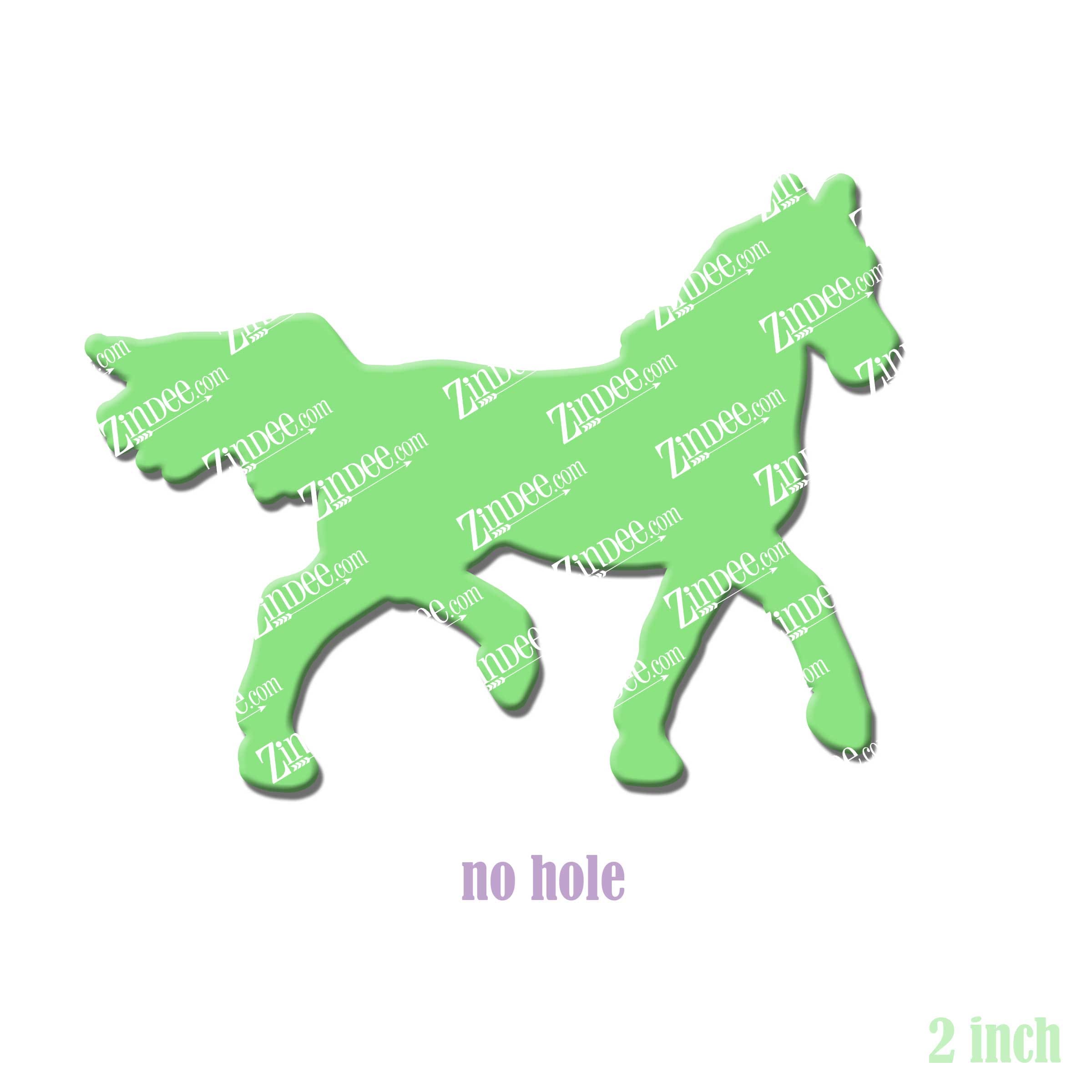 Arabian Horse acrylic blank (2 inch) NO HOLE (5 piece minimum)