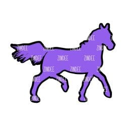 Alternative view of Arabian Horse – Acrylic Keychain Blank (3") | Optional Sticker or UV DTF