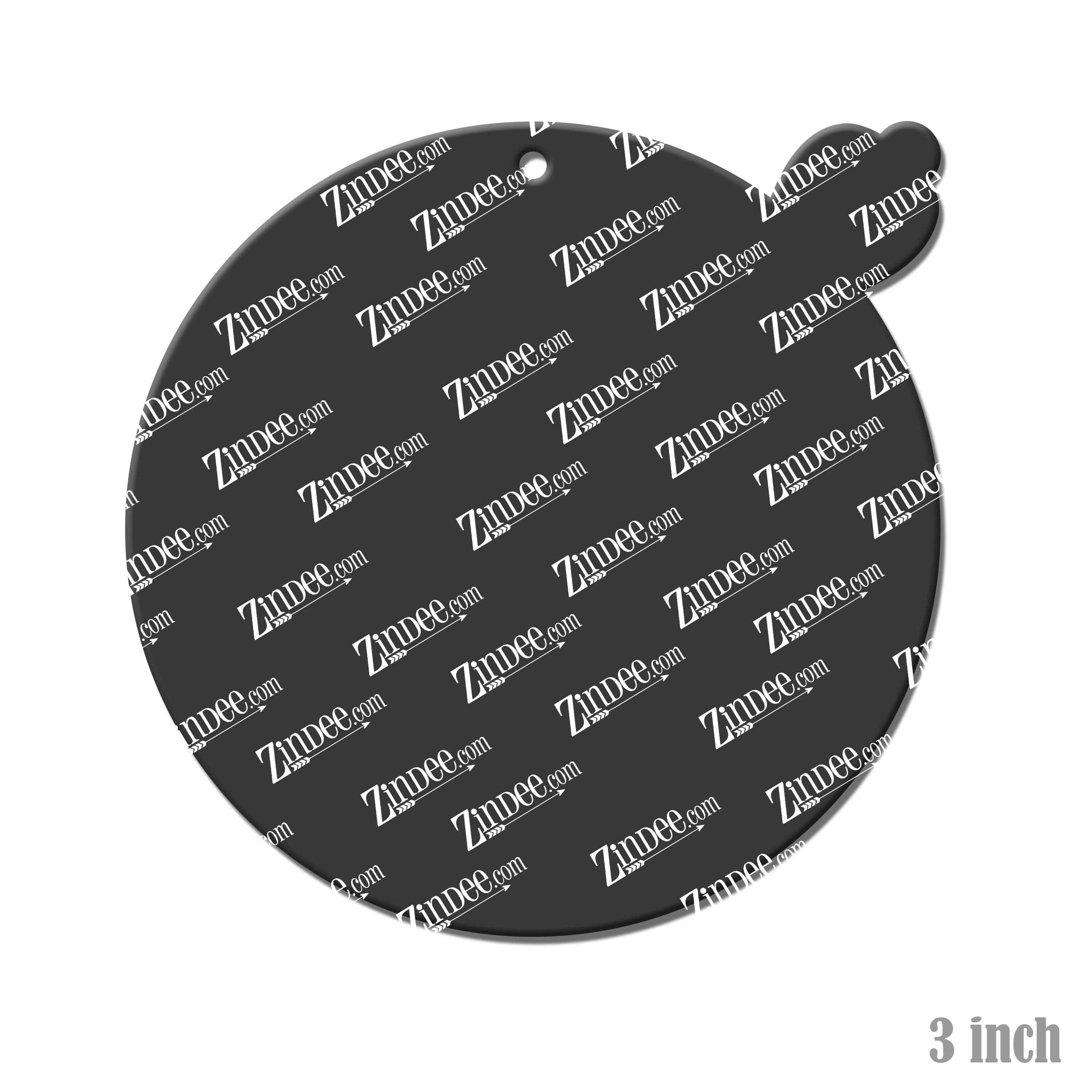 Archery Target acrylic blank (3 inch) (5 piece minimum)