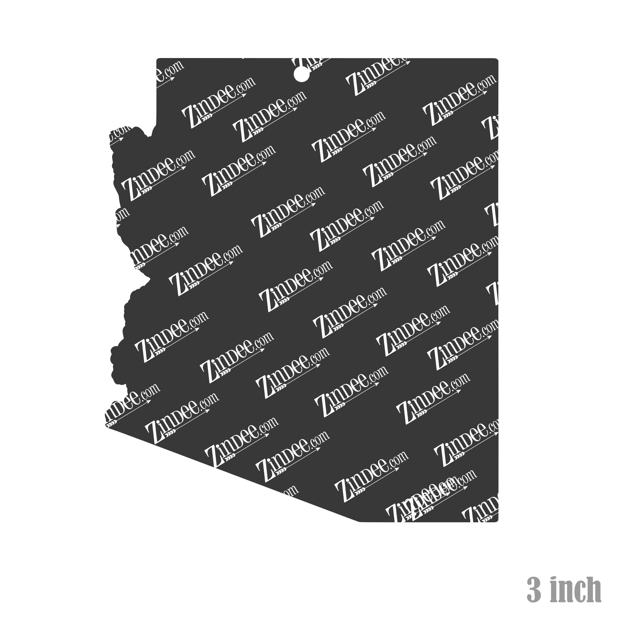 Alternative view of Arizona Acrylic Blank- Sticker- UV DTF (3 inch)