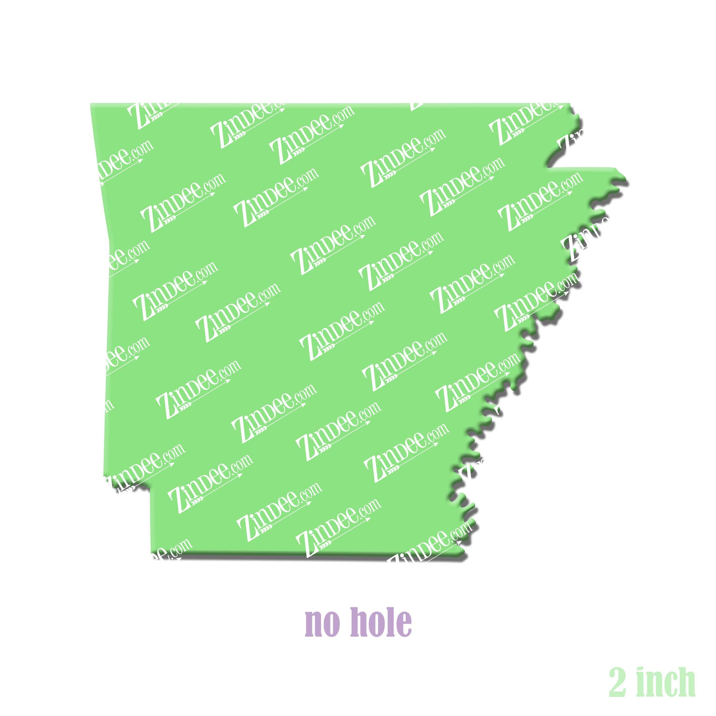 Alternative view of Arkansas Acrylic Blank- Sticker- UV DTF (2 inch) NO HOLE