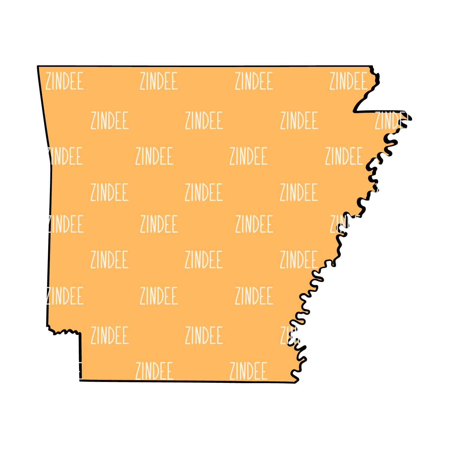 Arkansas Acrylic Blank- Sticker- UV DTF (3 inch)