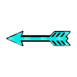 Alternative view of Arrow – Acrylic Keychain Blank (3") | Optional Sticker or UV DTF
