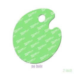 Alternative view of Artist Palette – Acrylic Badge Reel Blank (2") No Hole | Optional Sticker or UV DTF