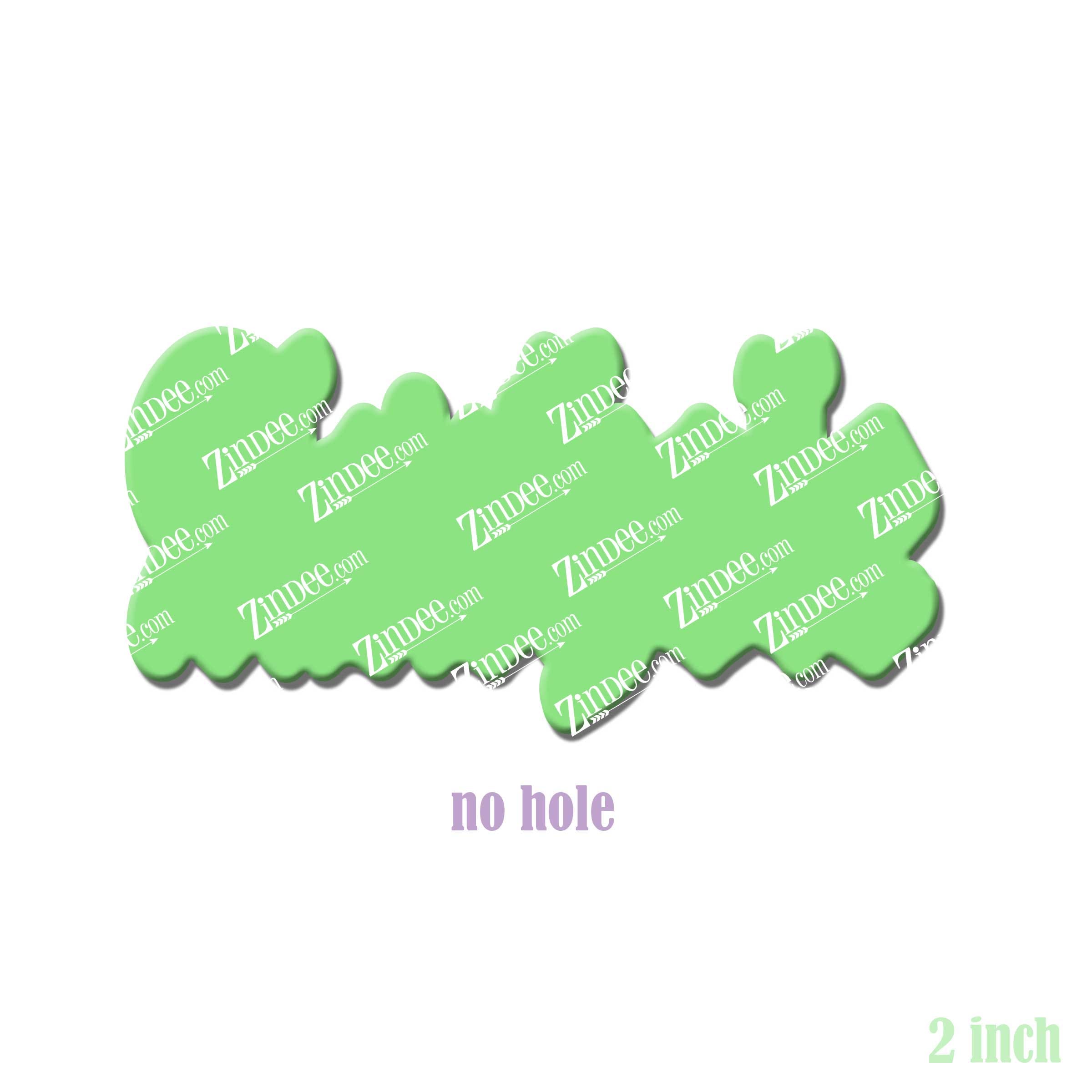 Asshole Old English acrylic blank (2 inch) NO HOLE (5 piece minimum)