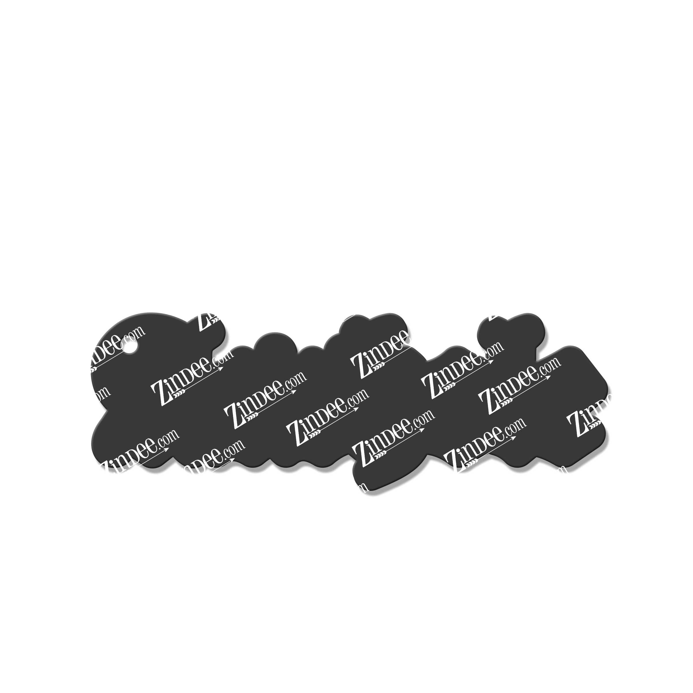 Asshole Old English acrylic blank (3 inch)