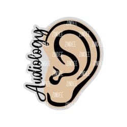 Audiology – Acrylic Badge Reel Blank (2") No Hole | Optional Sticker or UV DTF