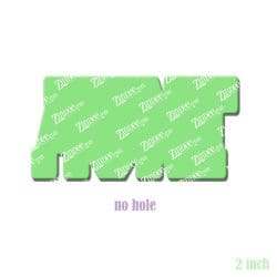 Aunt (word) acrylic blank (2 inch) NO HOLE (5 piece minimum)