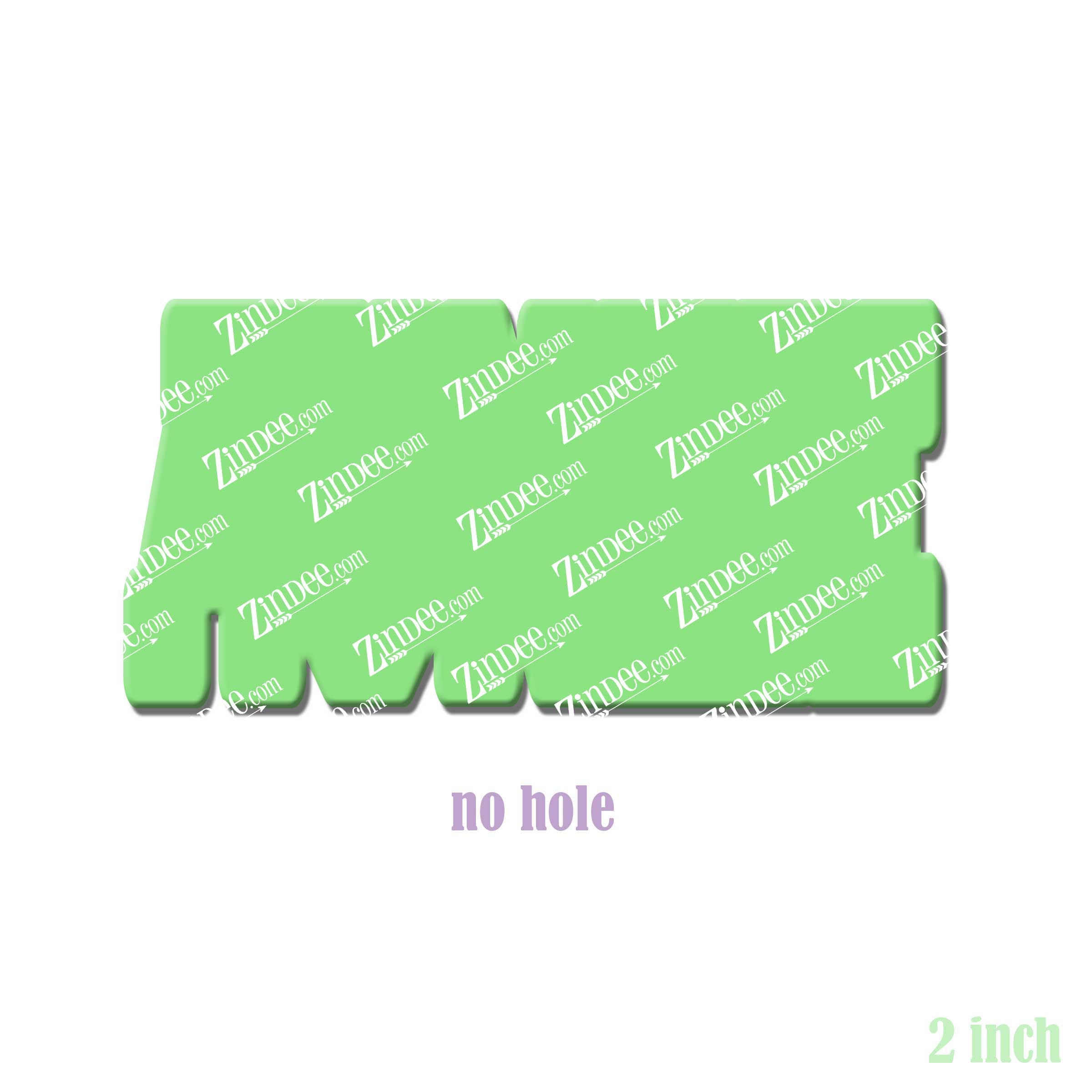 Auntie (word) acrylic blank (2 inch) NO HOLE (5 piece minimum)