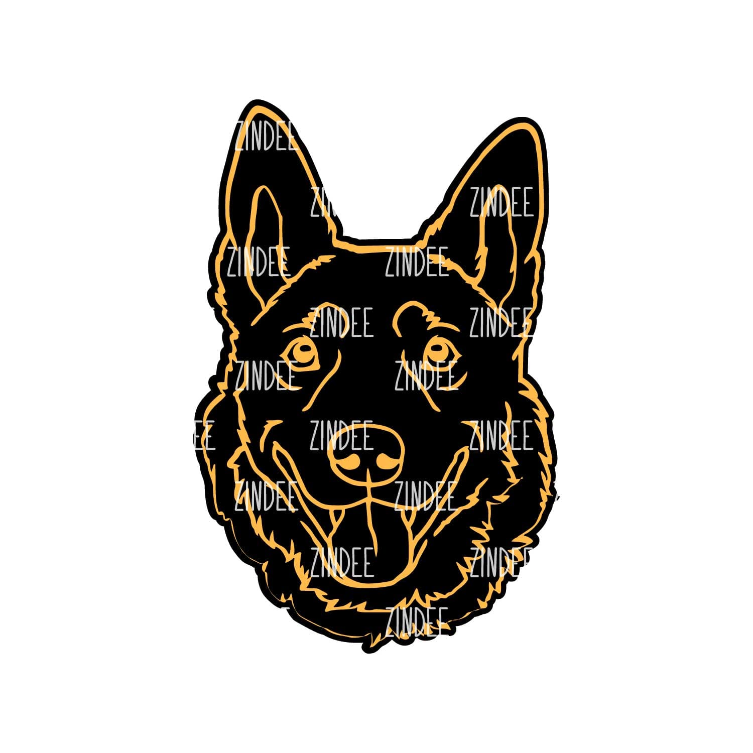 Alternative view of Australian Cattle Dog acrylic blank (3 inch)