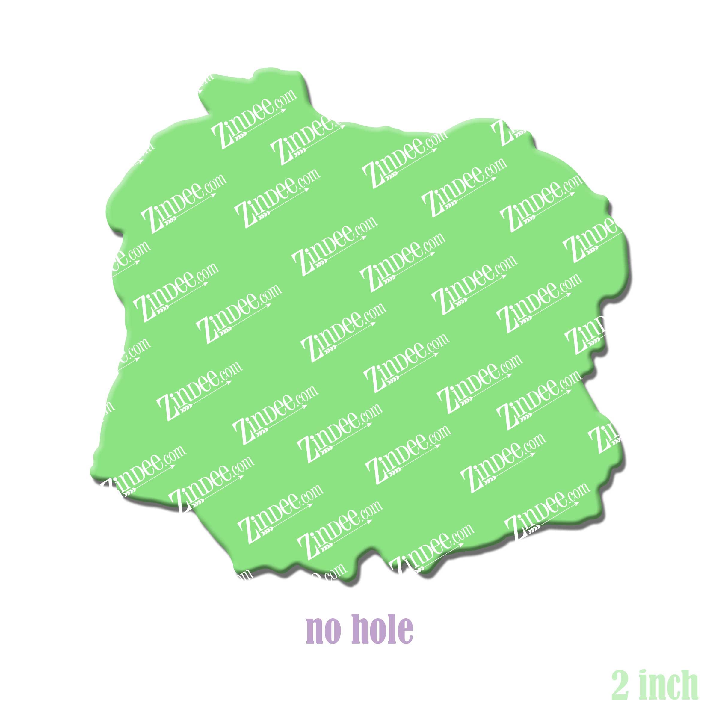 Australian Shepherd Head acrylic blank (2 inch) NO HOLE