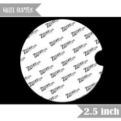 Auto Coaster (Standard) 2.5 inch (White Acrylic)