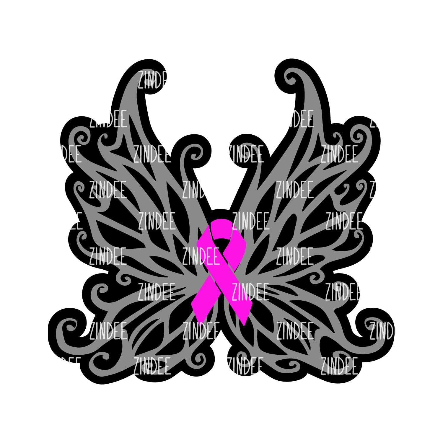 Awareness Butterfly Acrylic Blank- Sticker- UV DTF (3 inch)