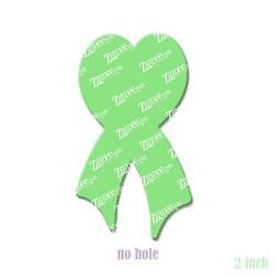 Alternative view of Awareness Heart – Acrylic Badge Reel Blank (2") No Hole | Optional Sticker or UV DTF