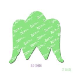 Alternative view of Awareness Wings – Acrylic Badge Reel Blank (2") No Hole | Optional Sticker or UV DTF