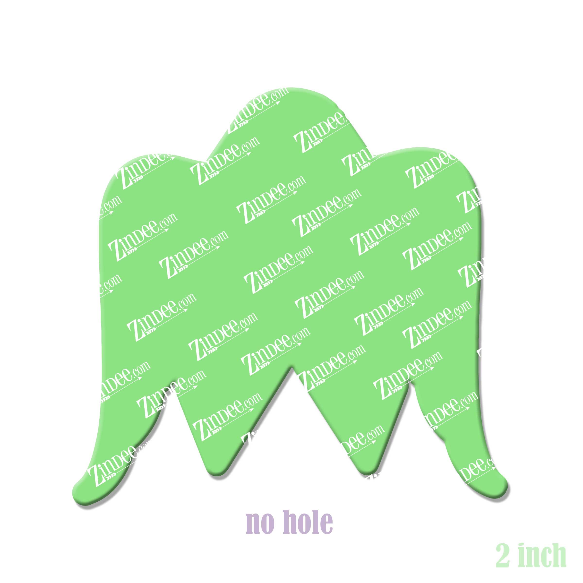 Alternative view of Awareness Wings Acrylic Blank- Sticker- UV DTF (2 inch) NO HOLE