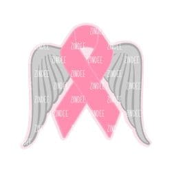Awareness Wings – Acrylic Badge Reel Blank (2") No Hole | Optional Sticker or UV DTF
