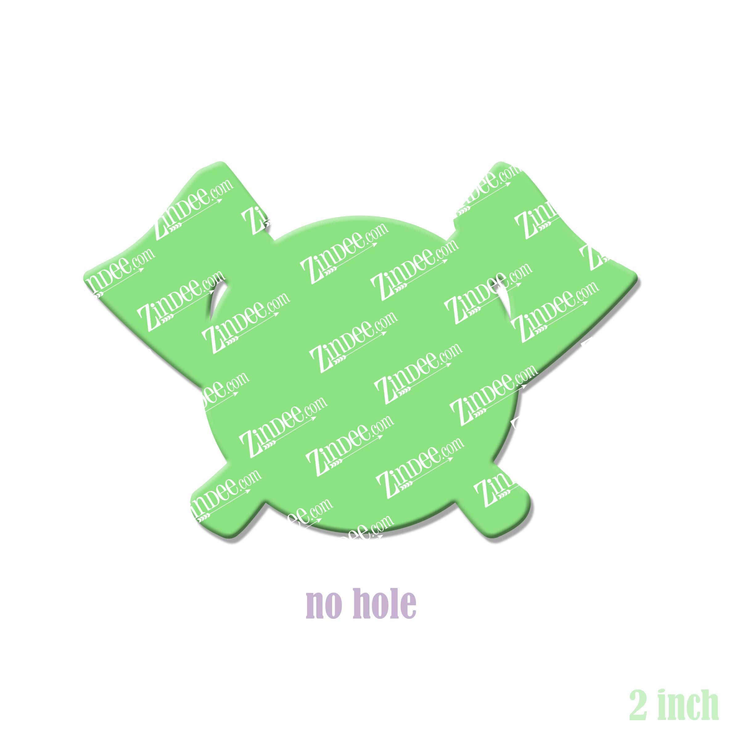 Axe Monogram acrylic blank (2 inch) NO HOLE