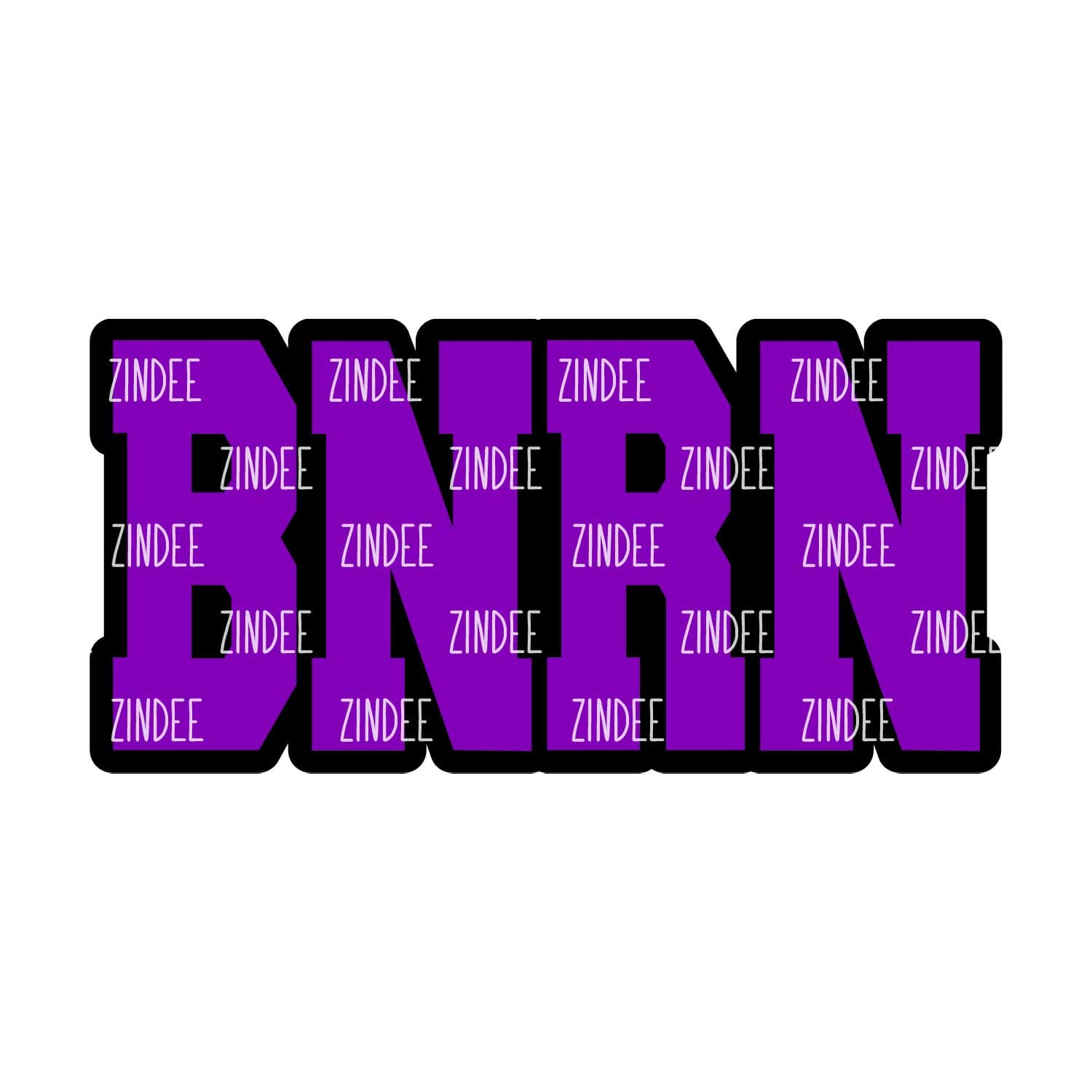 Alternative view of BNRN acrylic blank (2 inch) NO HOLE