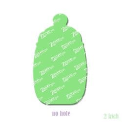 Alternative view of Baby Bottle – Acrylic Badge Reel Blank (2") No Hole | Optional Sticker or UV DTF