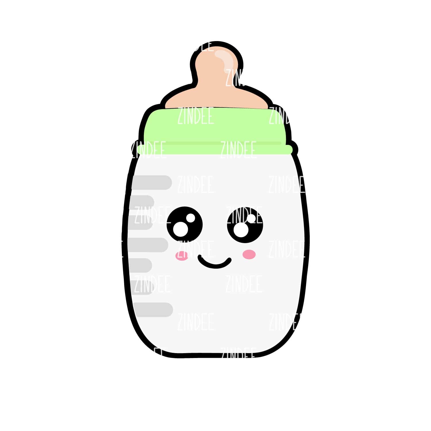 Alternative view of Baby Bottle 2 inch (lightweight acrylic) NO HOLE