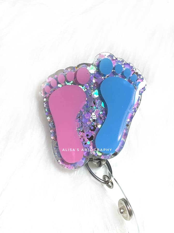 Baby Feet Acrylic Blank- Sticker- UV DTF (2 inch) - Image 3