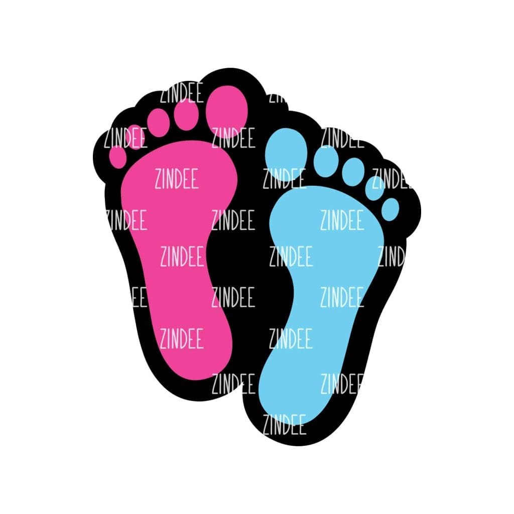 Baby Feet – Mini Acrylic Charm Blank (1.5″) | Optional Sticker or UV ...