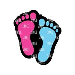 Baby Feet Acrylic Blank- Sticker- UV DTF (1.5 inch)