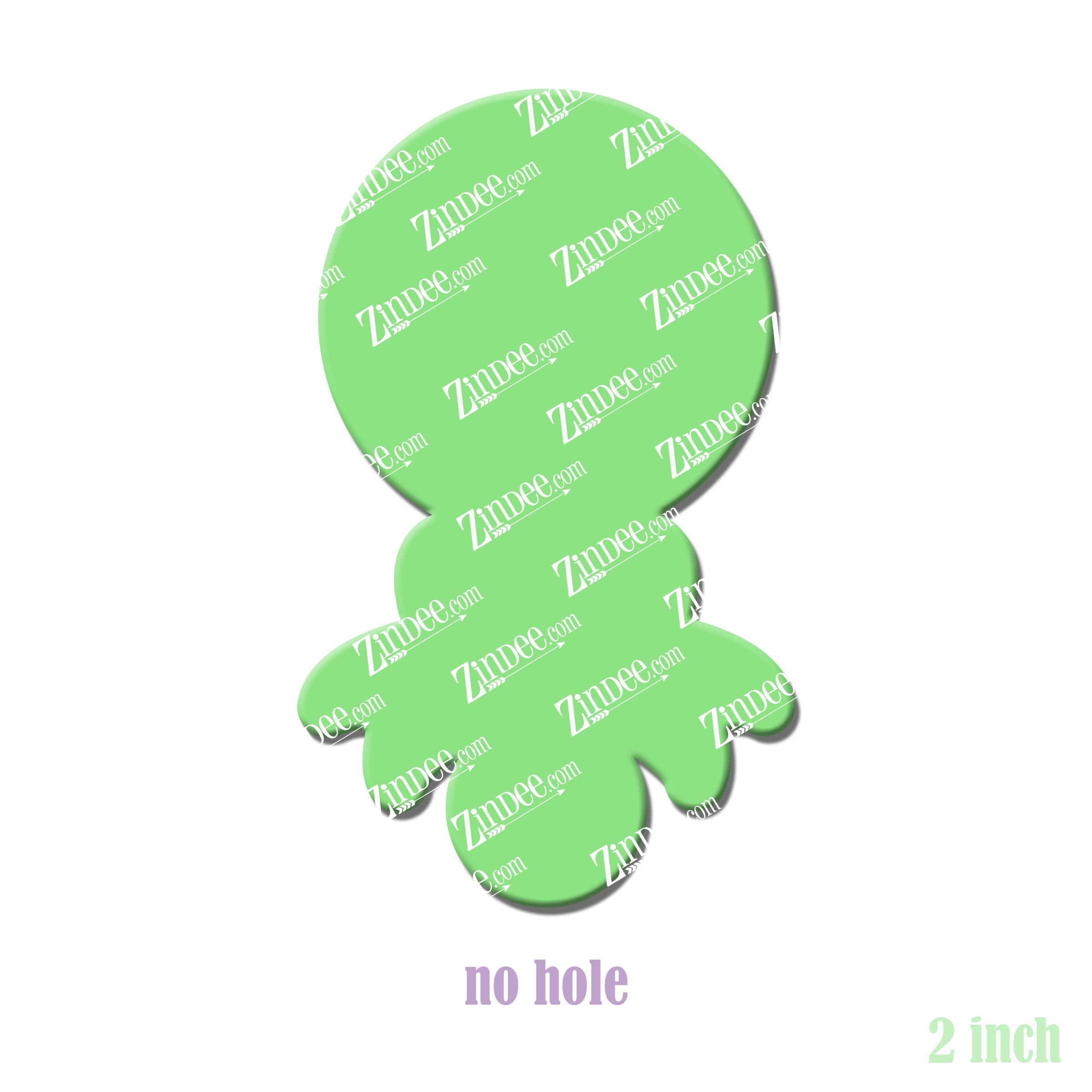 Baby Rattle acrylic blank (2 inch) NO HOLE