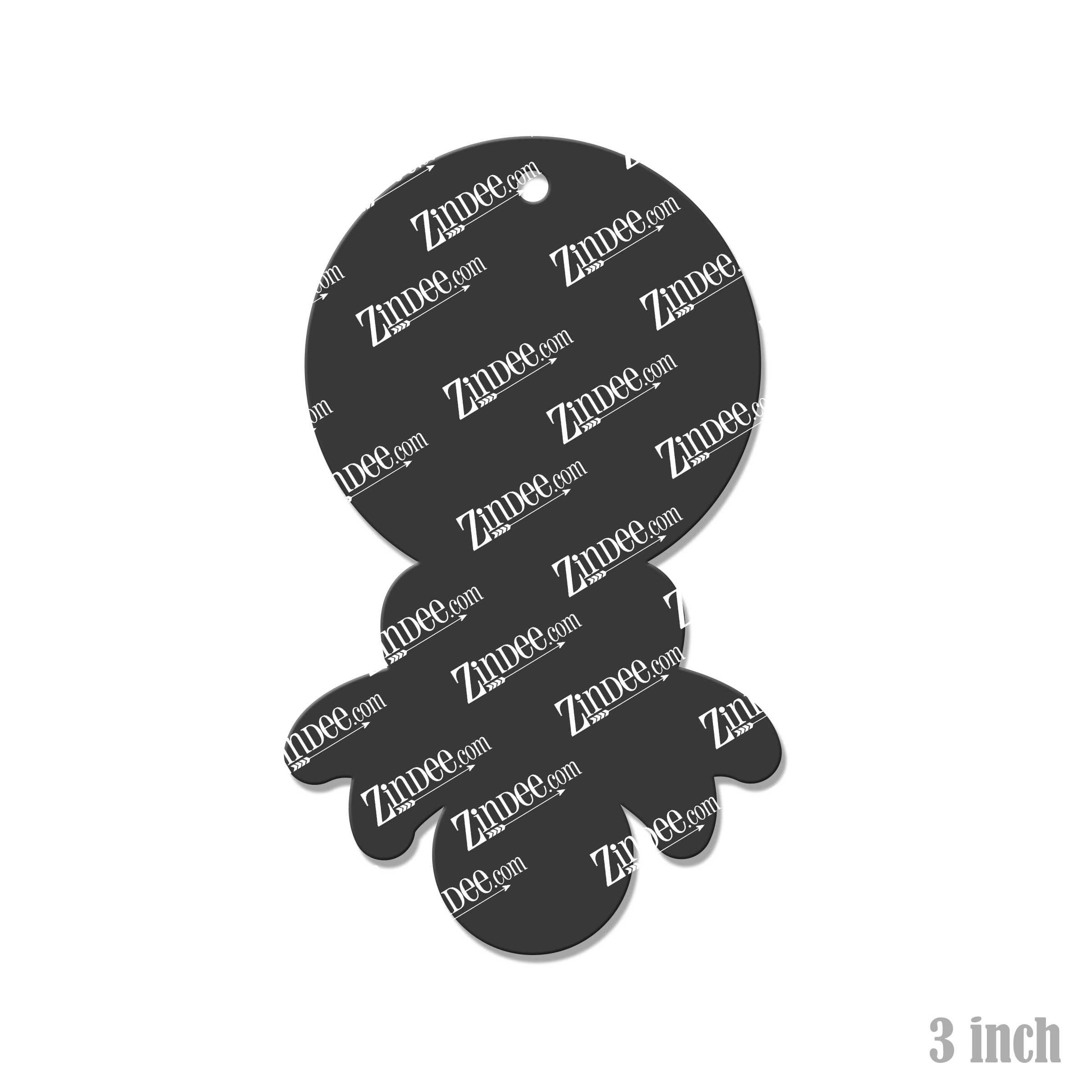 Baby Rattle acrylic blank (3 inch)