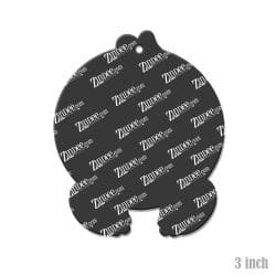 Alternative view of Baby Sloth Face – Acrylic Keychain Blank (3") | Optional Sticker or UV DTF