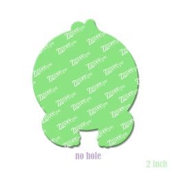 Alternative view of Baby Sloth Face – Acrylic Badge Reel Blank (2") No Hole | Optional Sticker or UV DTF
