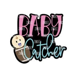 Baby Catcher – Acrylic Badge Reel Blank (2") No Hole | Optional Sticker or UV DTF